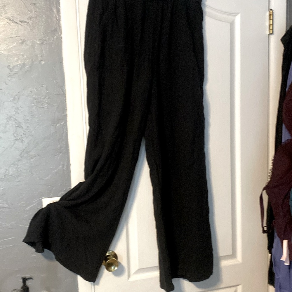 Aerie Wide Leg Gauze Pants
